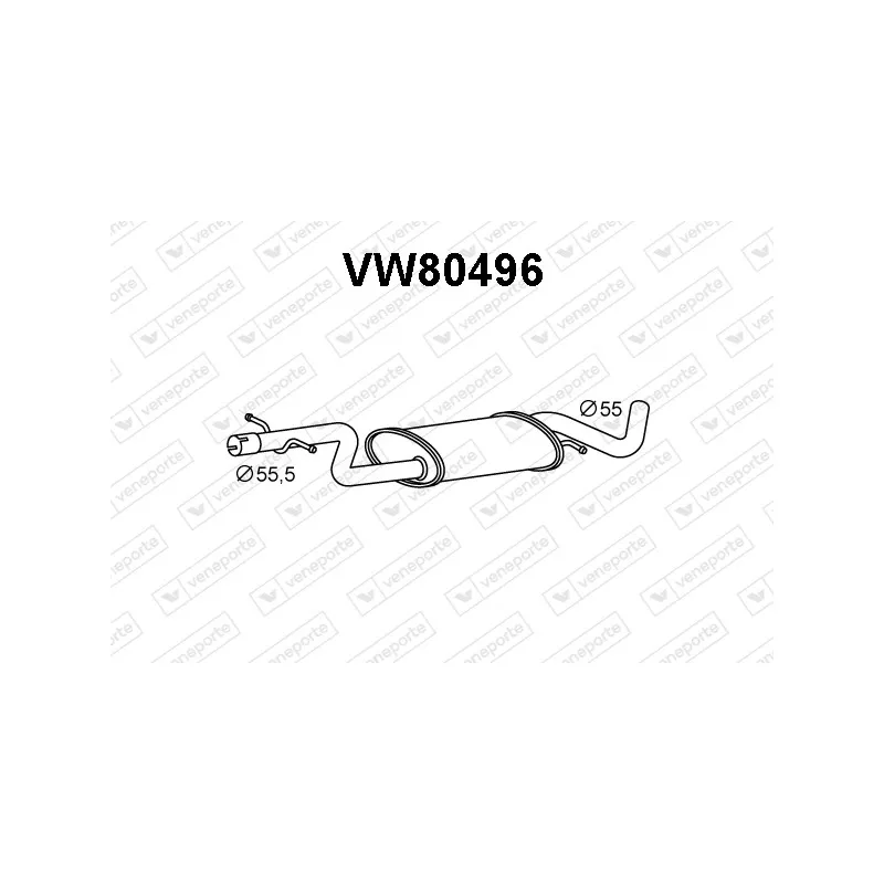 Silencieux central VENEPORTE VW80496