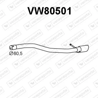 Tuyau d'échappement VENEPORTE VW80501