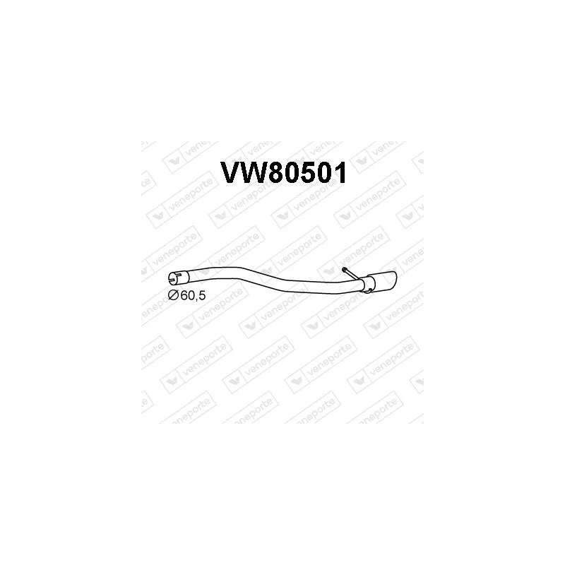 Tuyau d'échappement VENEPORTE VW80501