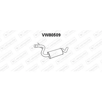 Silencieux central VENEPORTE VW80509