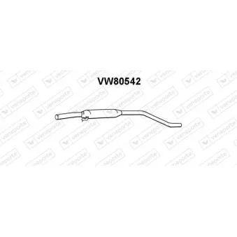 Silencieux central VENEPORTE VW80542
