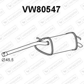 Silencieux arrière VENEPORTE VW80547