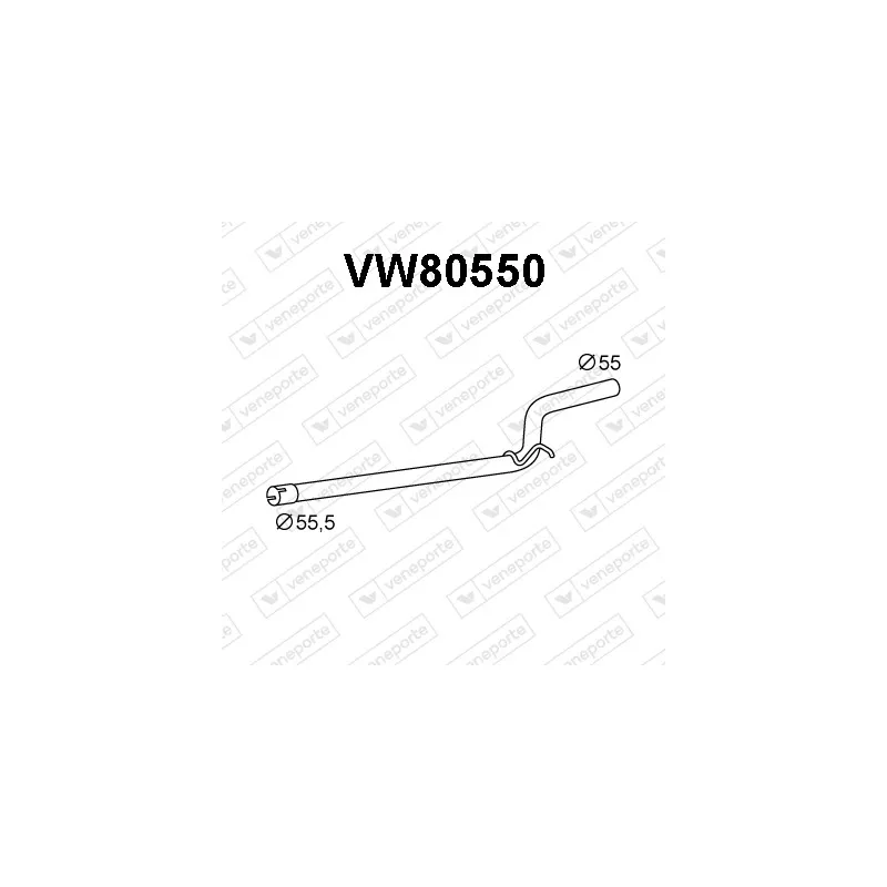 Tuyau d'échappement VENEPORTE VW80550