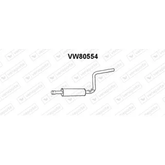 Silencieux central VENEPORTE VW80554