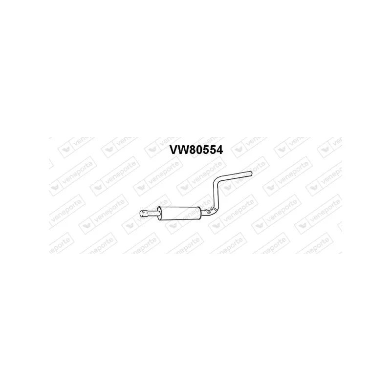 Silencieux central VENEPORTE VW80554