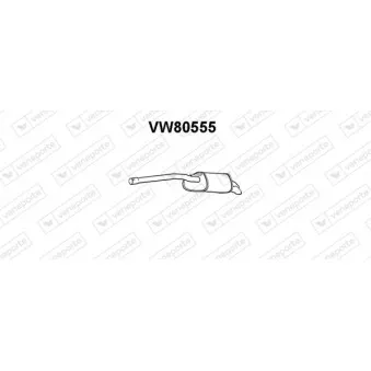 Silencieux arrière VENEPORTE VW80555