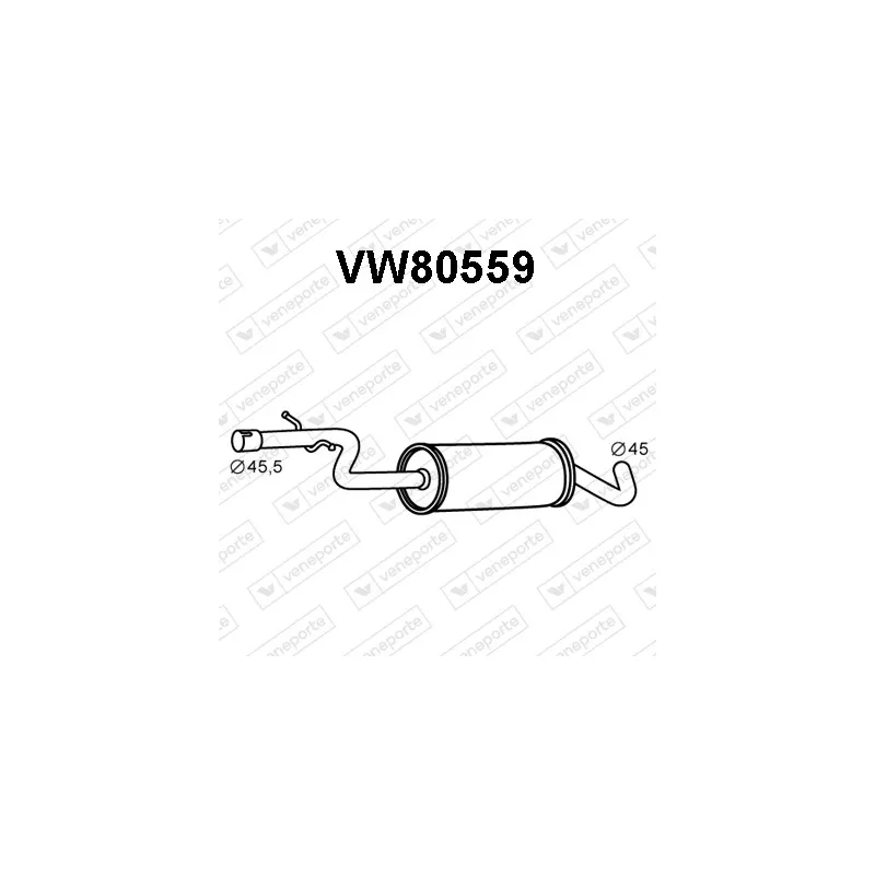 Silencieux central VENEPORTE VW80559