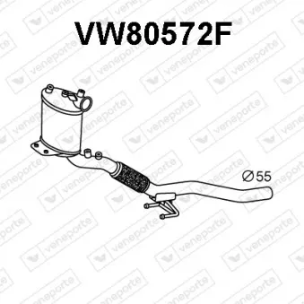Filtre à particules / à suie, échappement VENEPORTE VW80572F