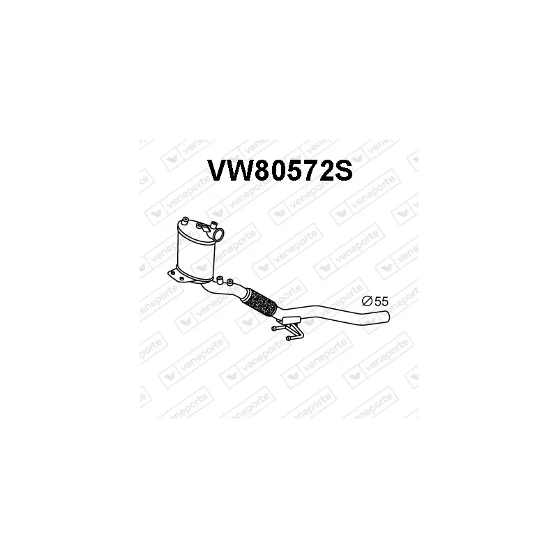 Filtre à particules / à suie, échappement VENEPORTE VW80572S