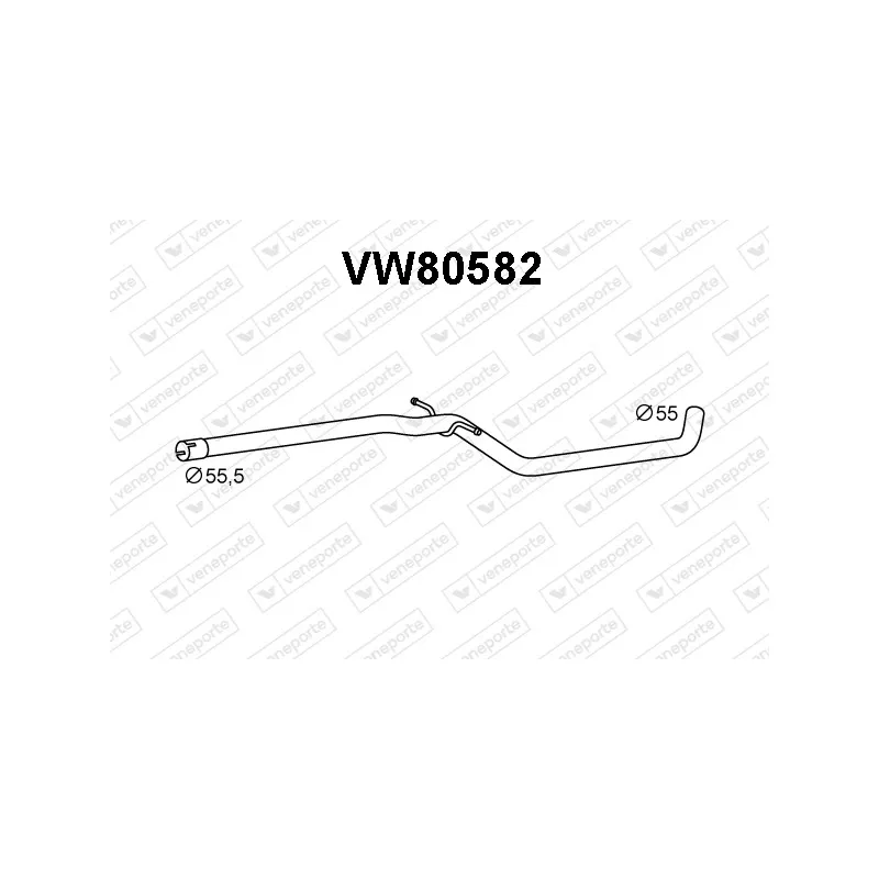 Tuyau d'échappement VENEPORTE VW80582