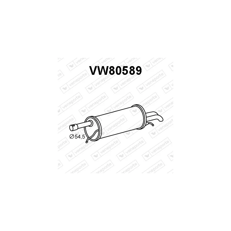 Silencieux arrière VENEPORTE VW80589