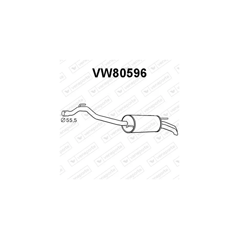 Silencieux arrière VENEPORTE VW80596