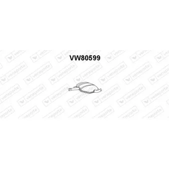 Silencieux central VENEPORTE VW80599