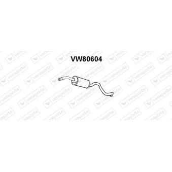 Silencieux central VENEPORTE VW80604