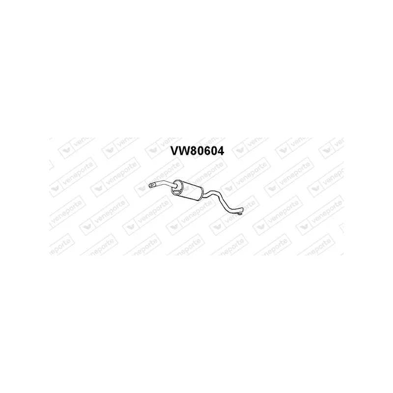 Silencieux central VENEPORTE VW80604
