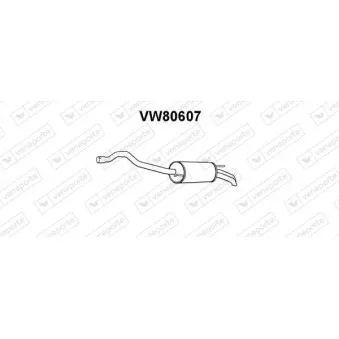 Silencieux arrière VENEPORTE VW80607