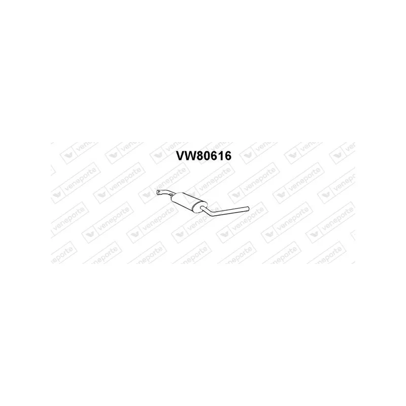 Silencieux central VENEPORTE VW80616