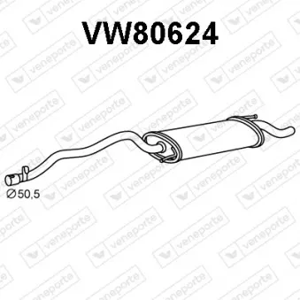 Silencieux arrière VENEPORTE VW80624