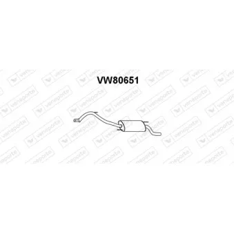 Silencieux arrière VENEPORTE VW80651