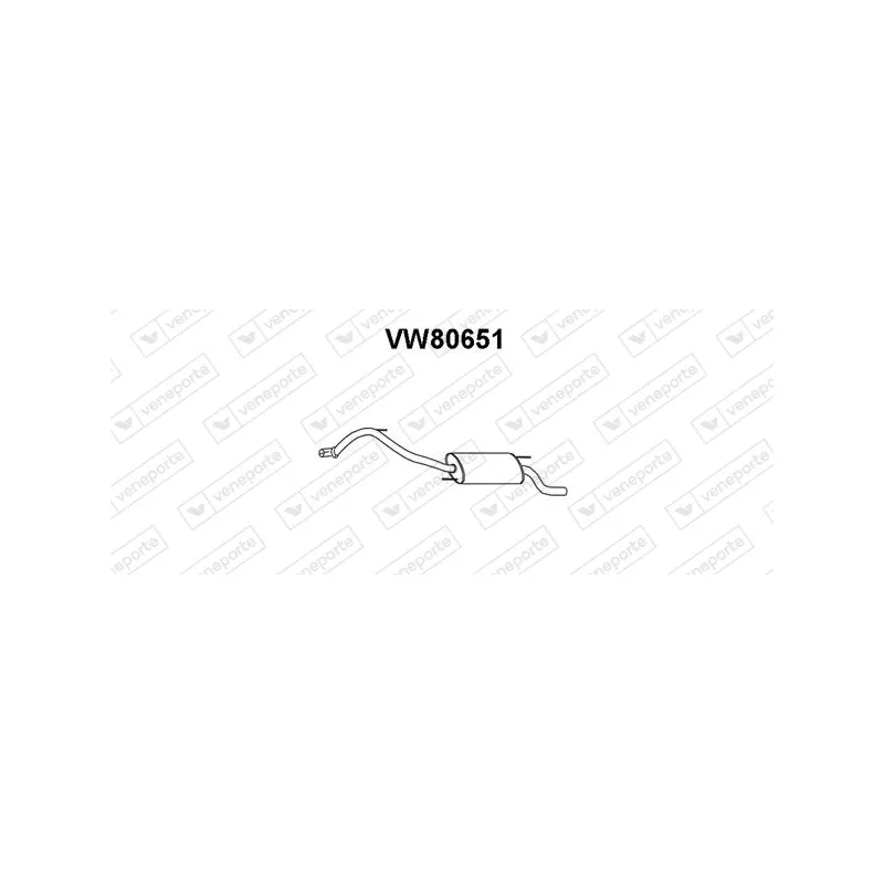 Silencieux arrière VENEPORTE VW80651