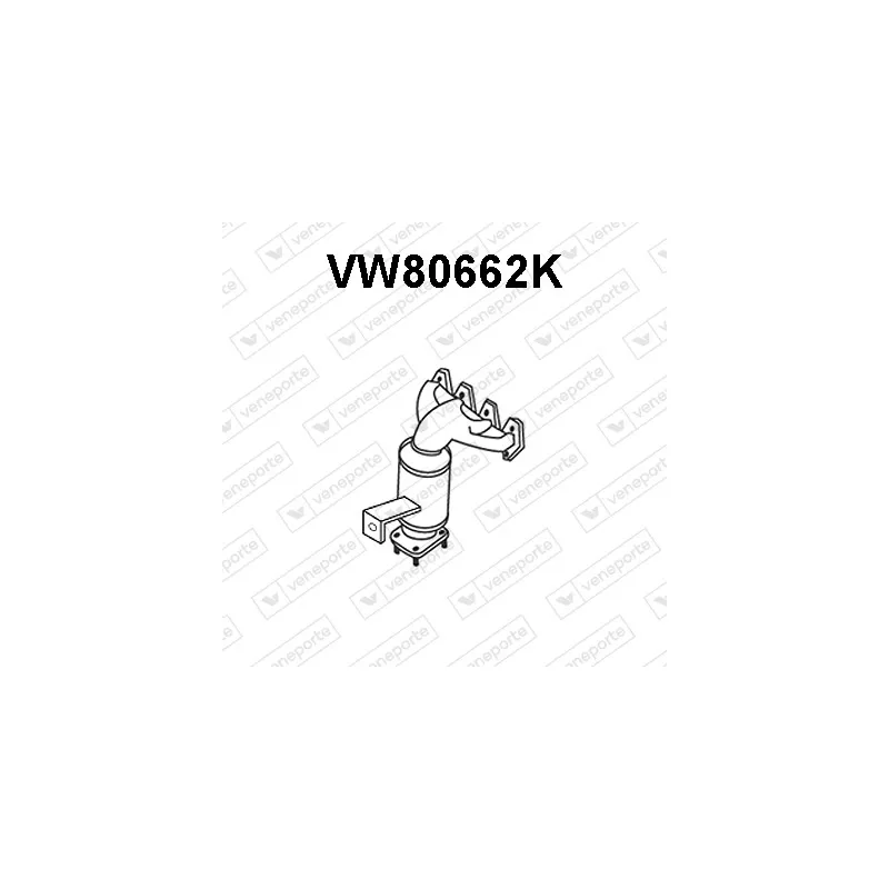 Catalyseur en coude VENEPORTE VW80662K