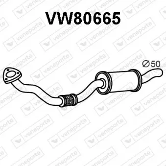 Silencieux avant VENEPORTE VW80665
