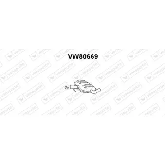 Silencieux central VENEPORTE VW80669