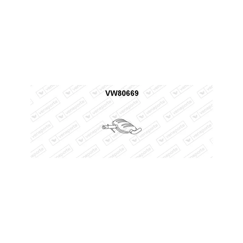 Silencieux central VENEPORTE VW80669