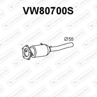 Filtre à particules / à suie, échappement VENEPORTE VW80700S
