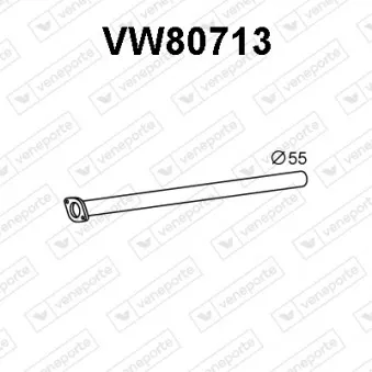Tuyau d'échappement VENEPORTE VW80713