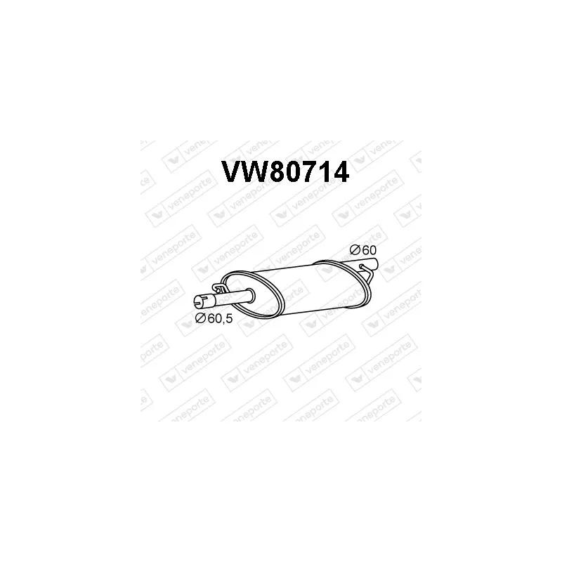 Silencieux avant VENEPORTE VW80714