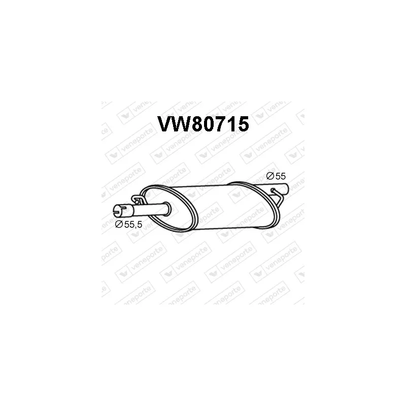 Silencieux avant VENEPORTE VW80715