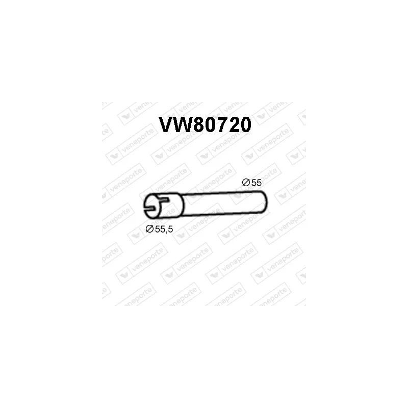 Tuyau d'échappement VENEPORTE VW80720