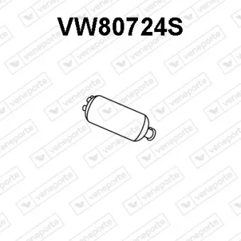 Filtre à particules / à suie, échappement VENEPORTE VW80724S