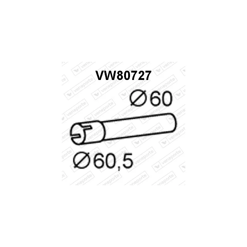 Tuyau d'échappement VENEPORTE VW80727