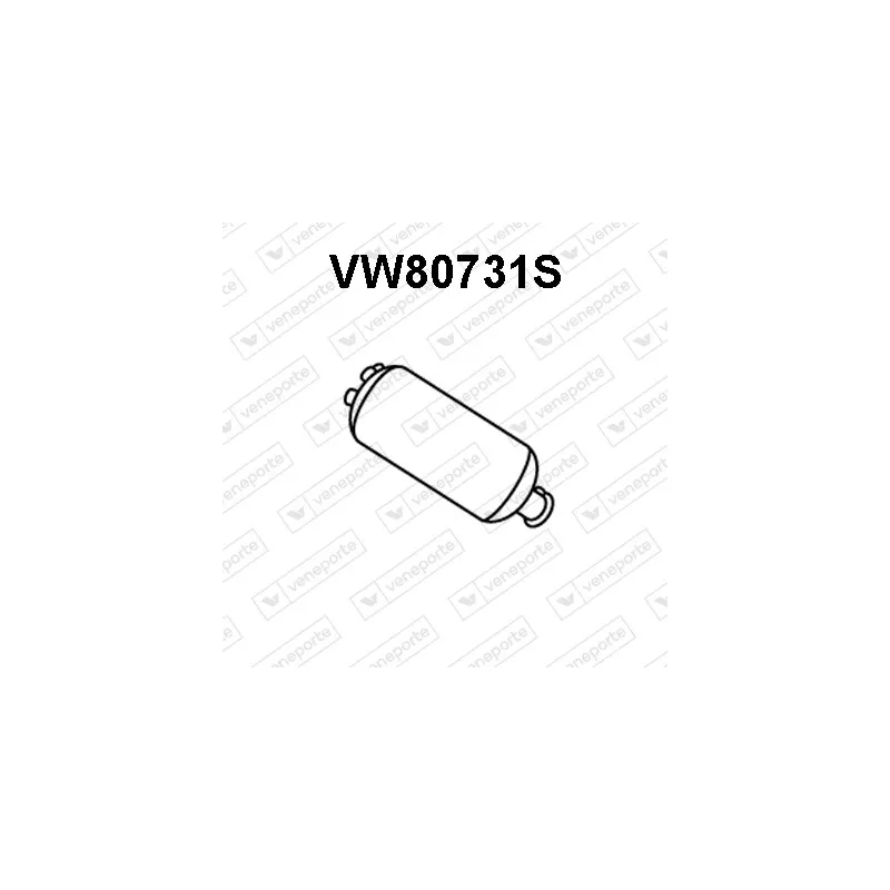 Filtre à particules / à suie, échappement VENEPORTE VW80731S
