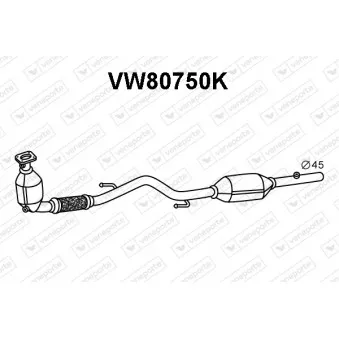 Catalyseur VENEPORTE VW80750K