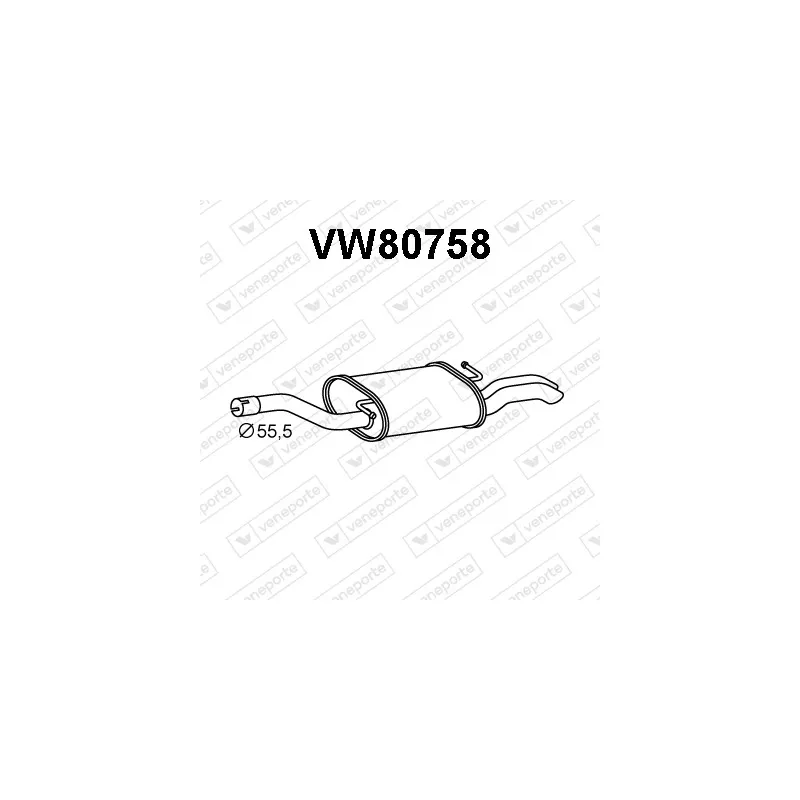 Silencieux arrière VENEPORTE VW80758