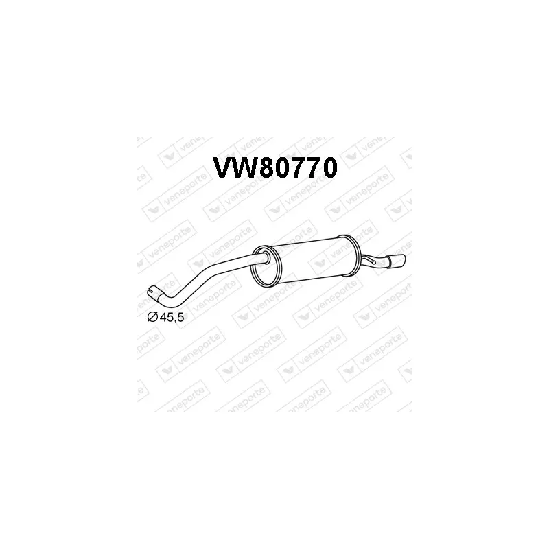 Silencieux arrière VENEPORTE VW80770
