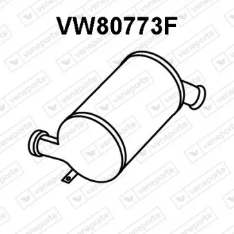 Filtre à particules / à suie, échappement VENEPORTE VW80773F