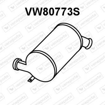 Filtre à particules / à suie, échappement VENEPORTE VW80773S