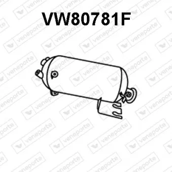 Filtre à particules / à suie, échappement VENEPORTE VW80781F