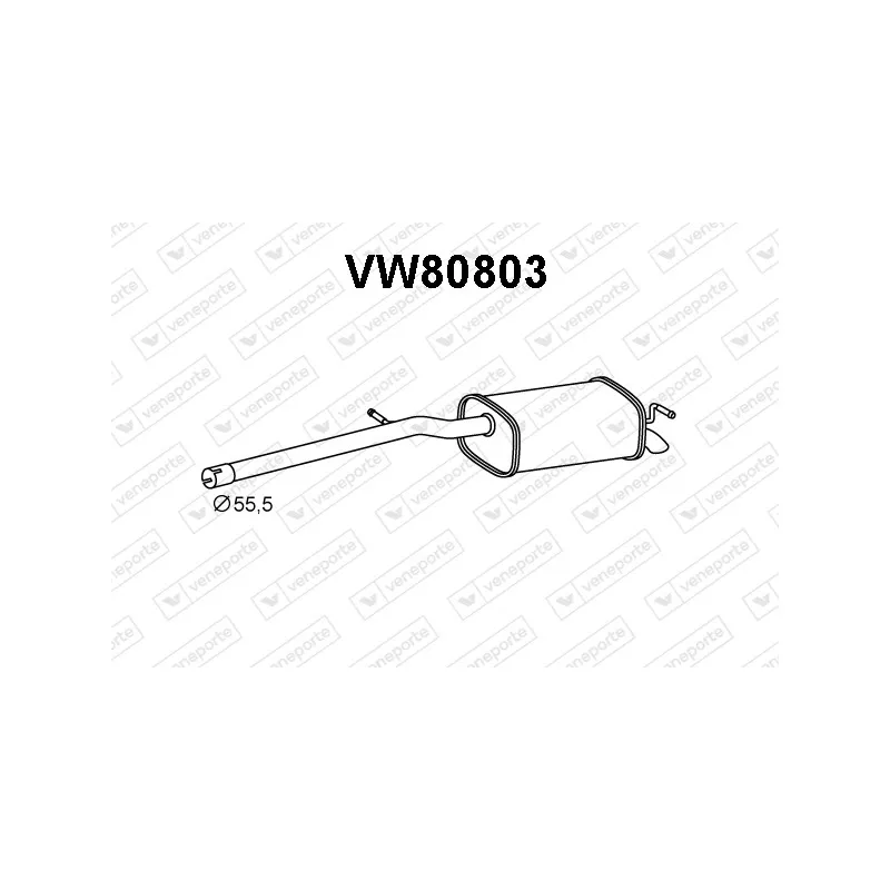 Silencieux arrière VENEPORTE VW80803