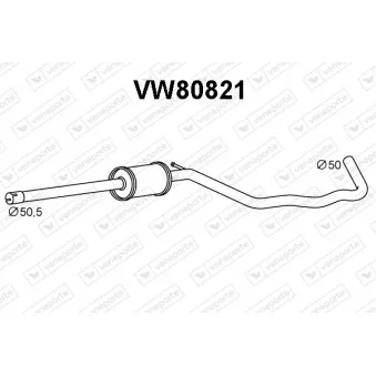 Silencieux avant VENEPORTE VW80821