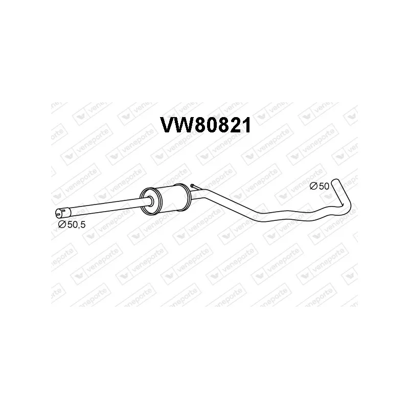 Silencieux avant VENEPORTE VW80821