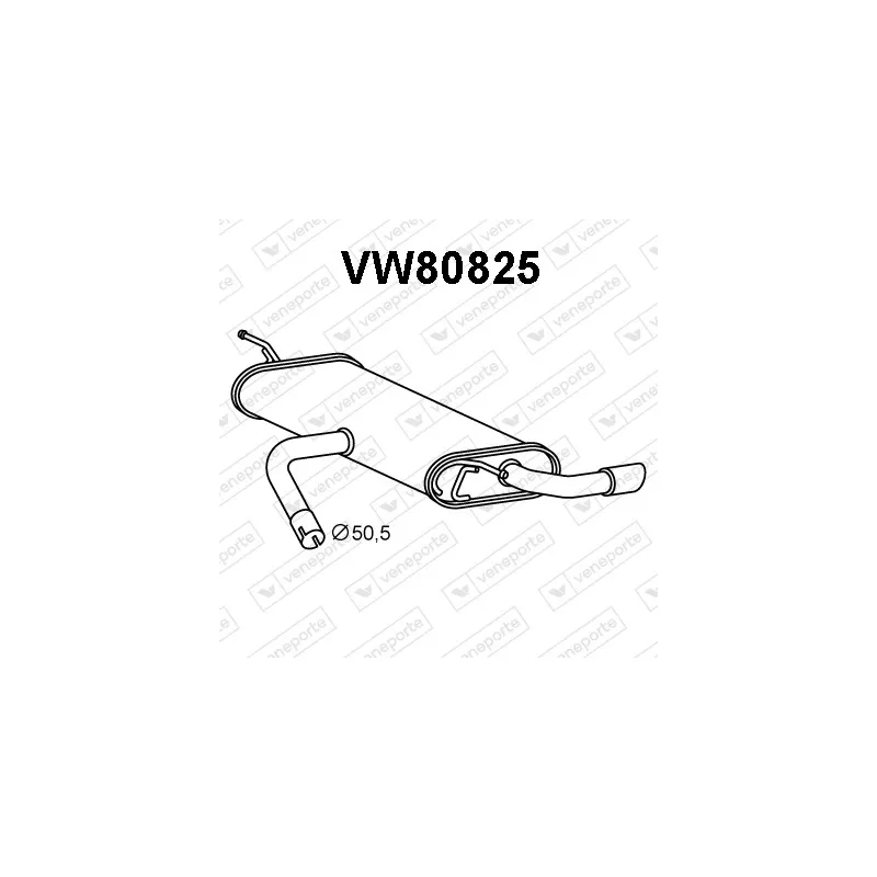 Silencieux arrière VENEPORTE VW80825