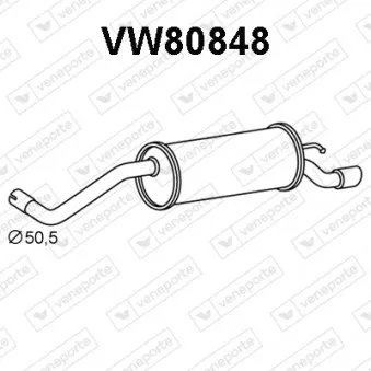 Silencieux arrière VENEPORTE VW80848