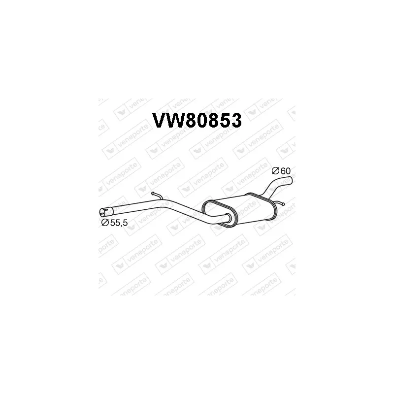 Silencieux arrière VENEPORTE VW80853