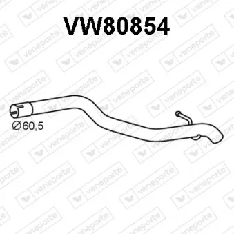 Tuyau d'échappement VENEPORTE VW80854