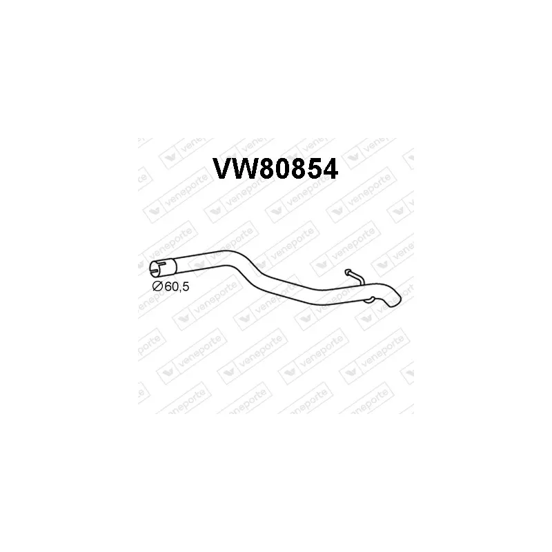 Tuyau d'échappement VENEPORTE VW80854
